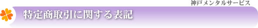 特定商取引に関する表記